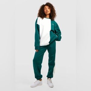 TALL COLOR BLOCK SWEAT TRACKSUIT - sweatshirt & sweats